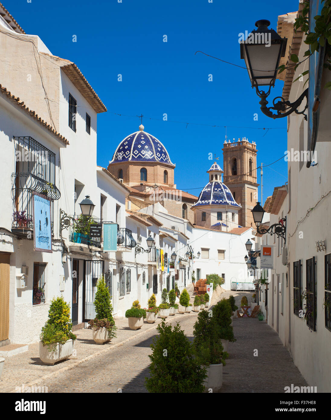 Altea, Costa Blanca, Espagne. Banque D'Images