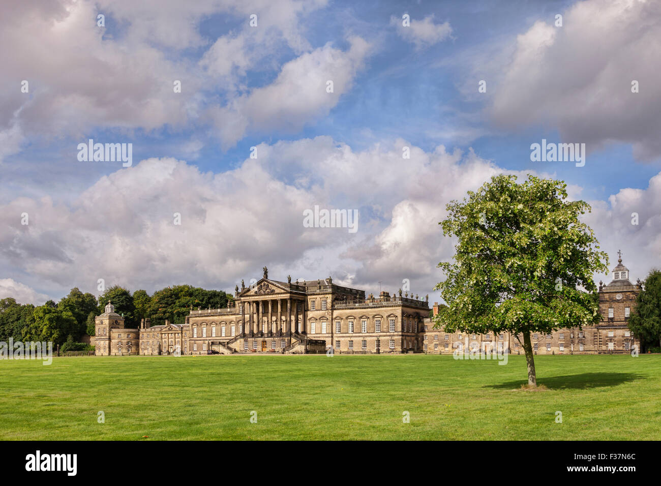 Wentworth Woodhouse, maison ancestrale de la famille Fitzwilliam, près de Rotherham dans le sud du Yorkshire, Angleterre Banque D'Images