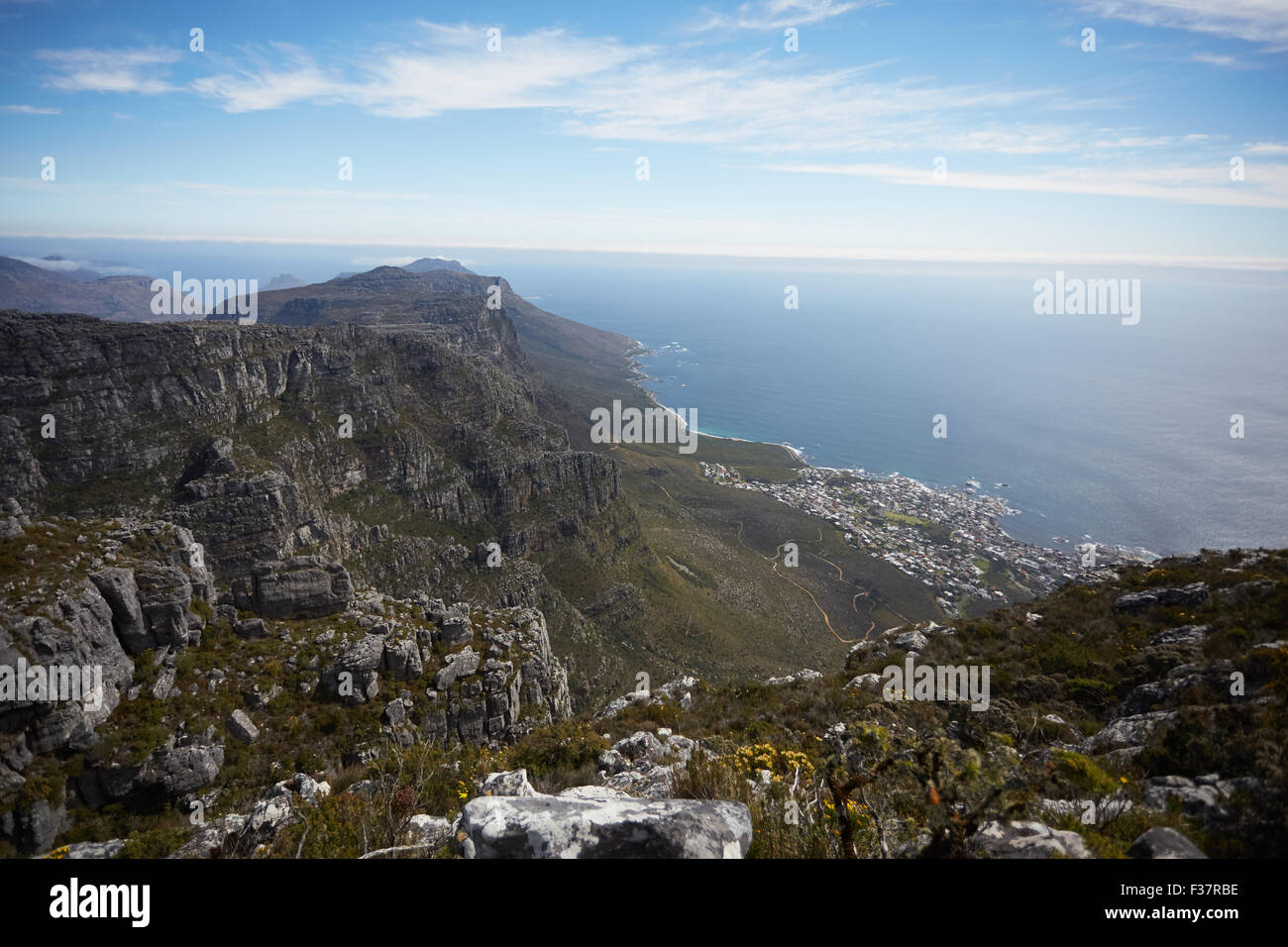 Magnifique paysage de montagne en Afrique du Sud d'une hauteur Banque D'Images