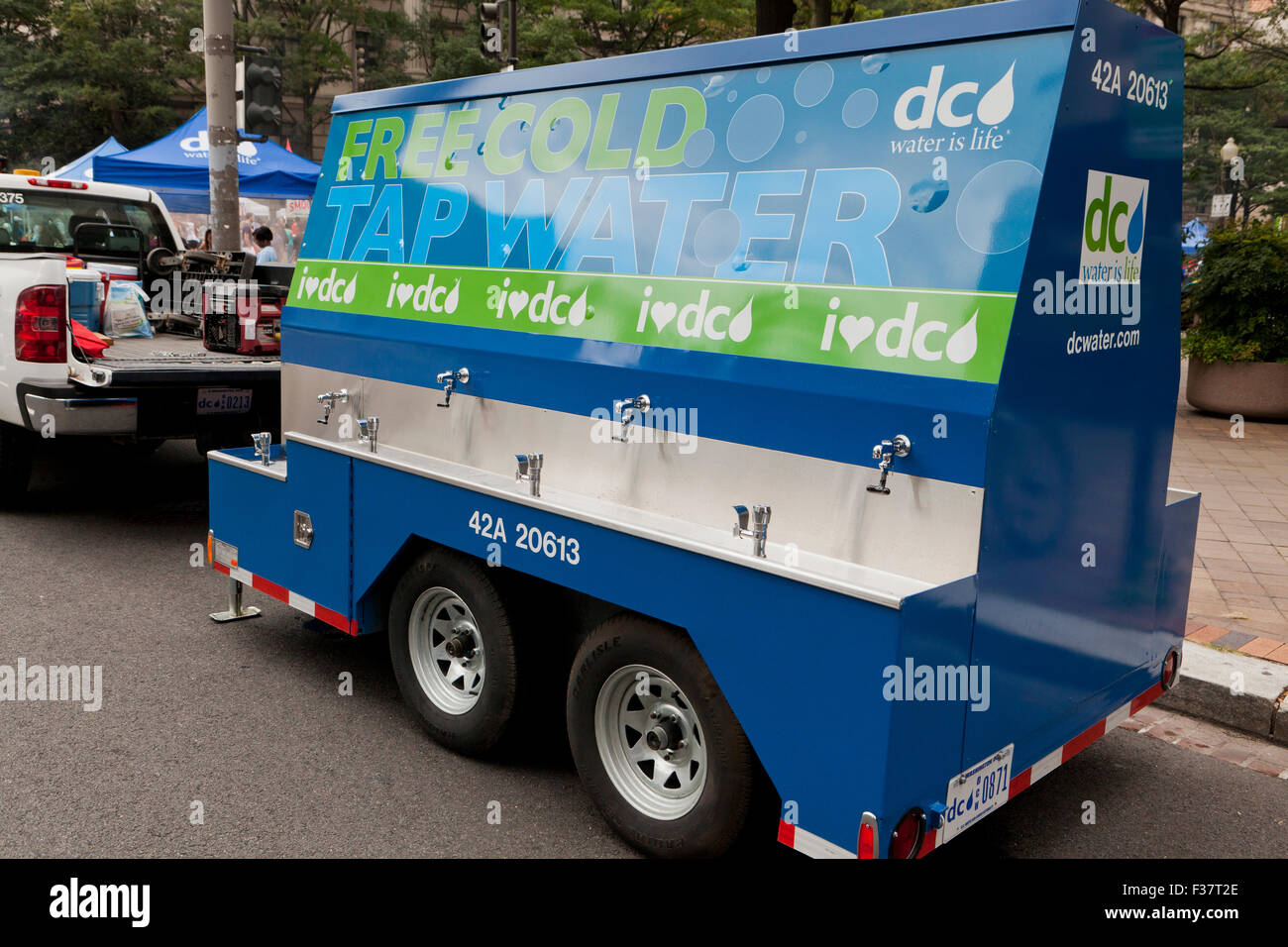 L'eau potable publique mobile une station d''événement - Washington, DC USA Banque D'Images