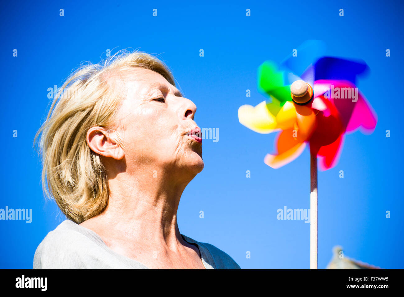 Image conceptuelle du souffle. Banque D'Images