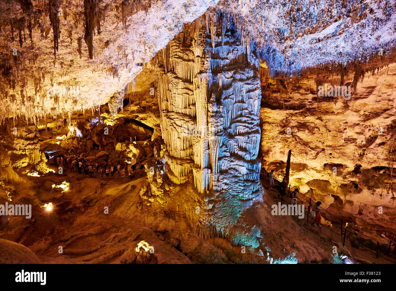 Les Grottes de Neptune, Alghero, Sardaigne Banque D'Images