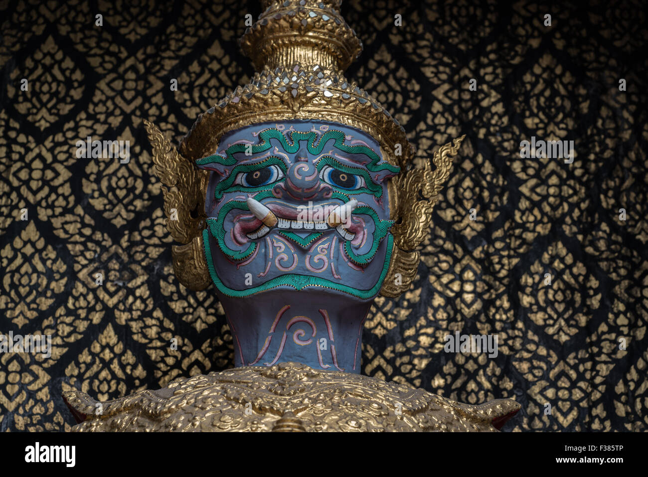 Au temple Wat Po, Bangkok, Thaïlande Banque D'Images