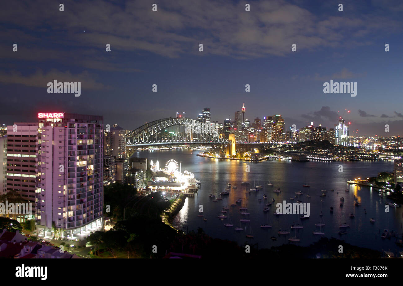 Sydney Harbour Bridge Port Jackson en Australie Banque D'Images