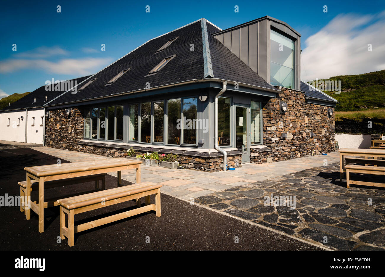 Des îles de l'Atlantique Centre sur l'île de Luing, en Écosse. Banque D'Images