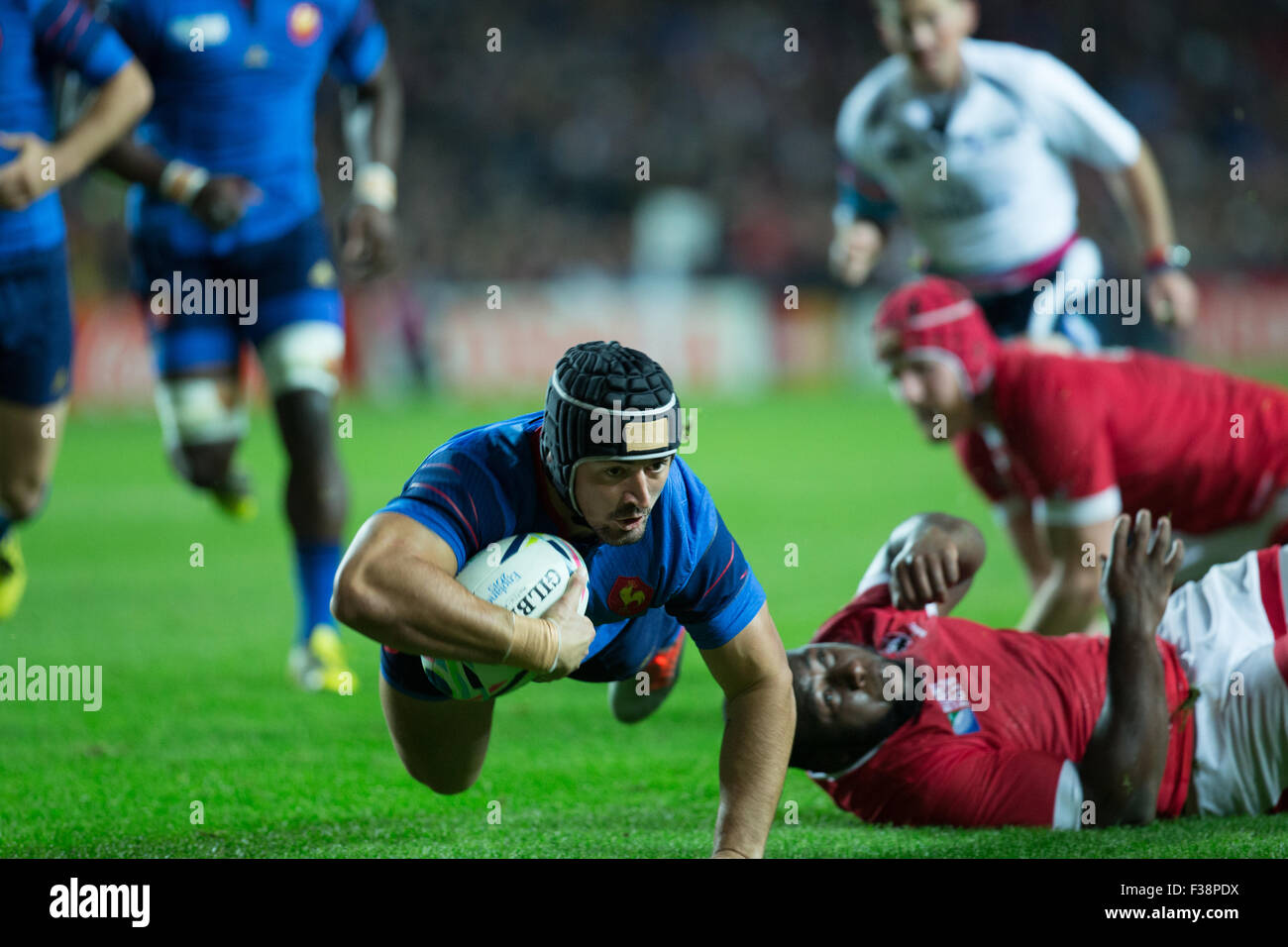 StadiumMK, Milton Keynes, UK. 1 octobre 2015. Rugby World Cup 2015 La France contre le Canada. Crédit : Chris Yates/ Alamy Live News Banque D'Images