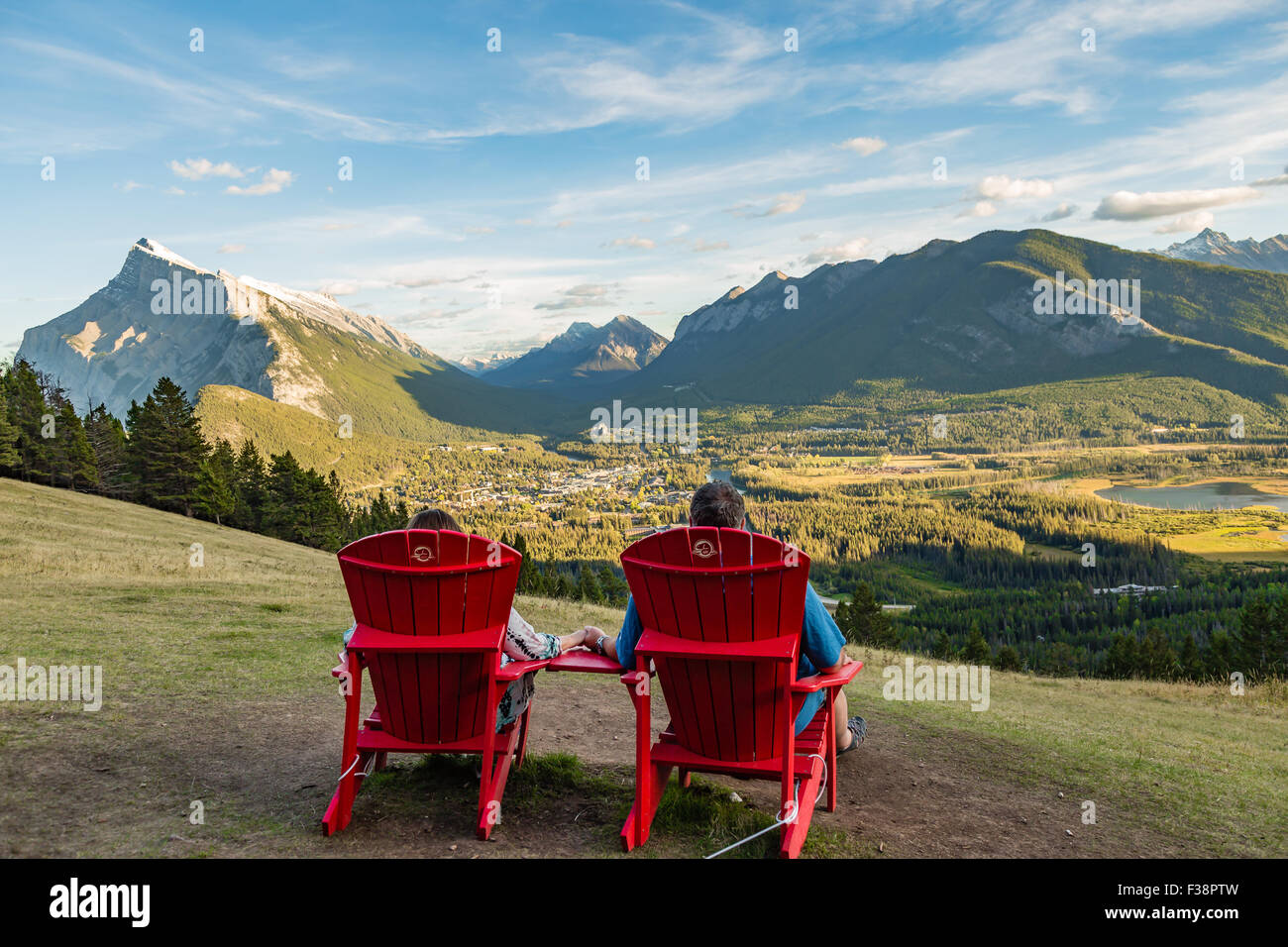 Une vue de Norquay Banque D'Images