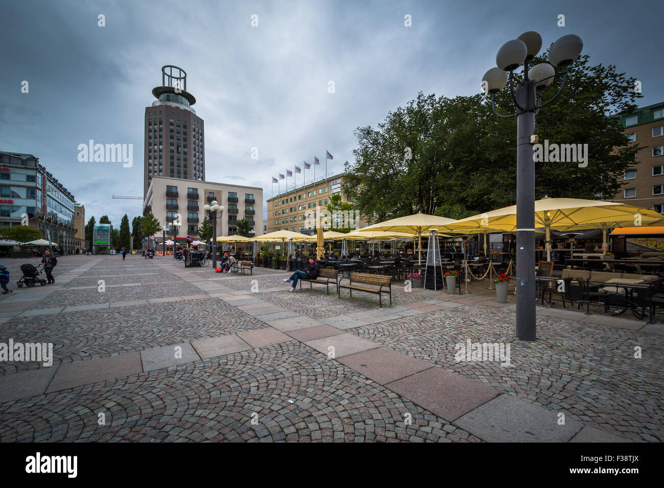Dans Medborgarplatsen Södermalm, à Stockholm, Suède. Banque D'Images