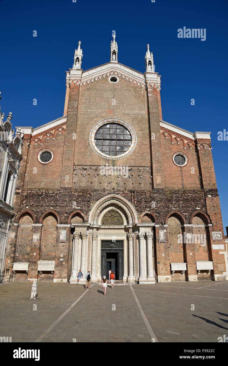 De l'église Santi Giovanni e Paolo, Venise, Venise, Vénétie, Italie Banque D'Images