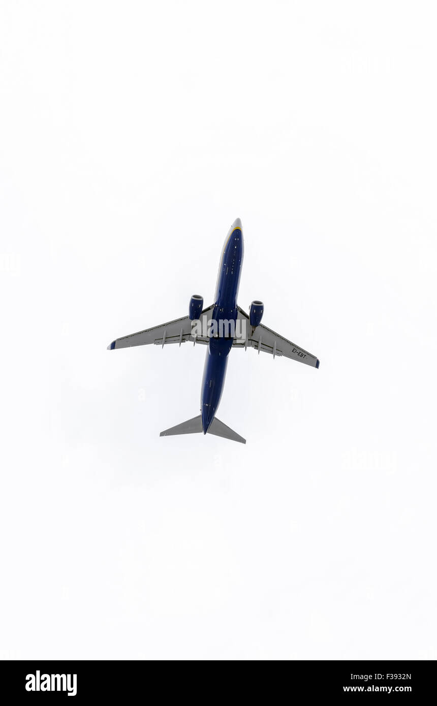 -Avions Boeing 737-800-, -d- Ryanair, la compagnie aérienne est de décoller de l'aéroport -Adolfo Suarez- Banque D'Images