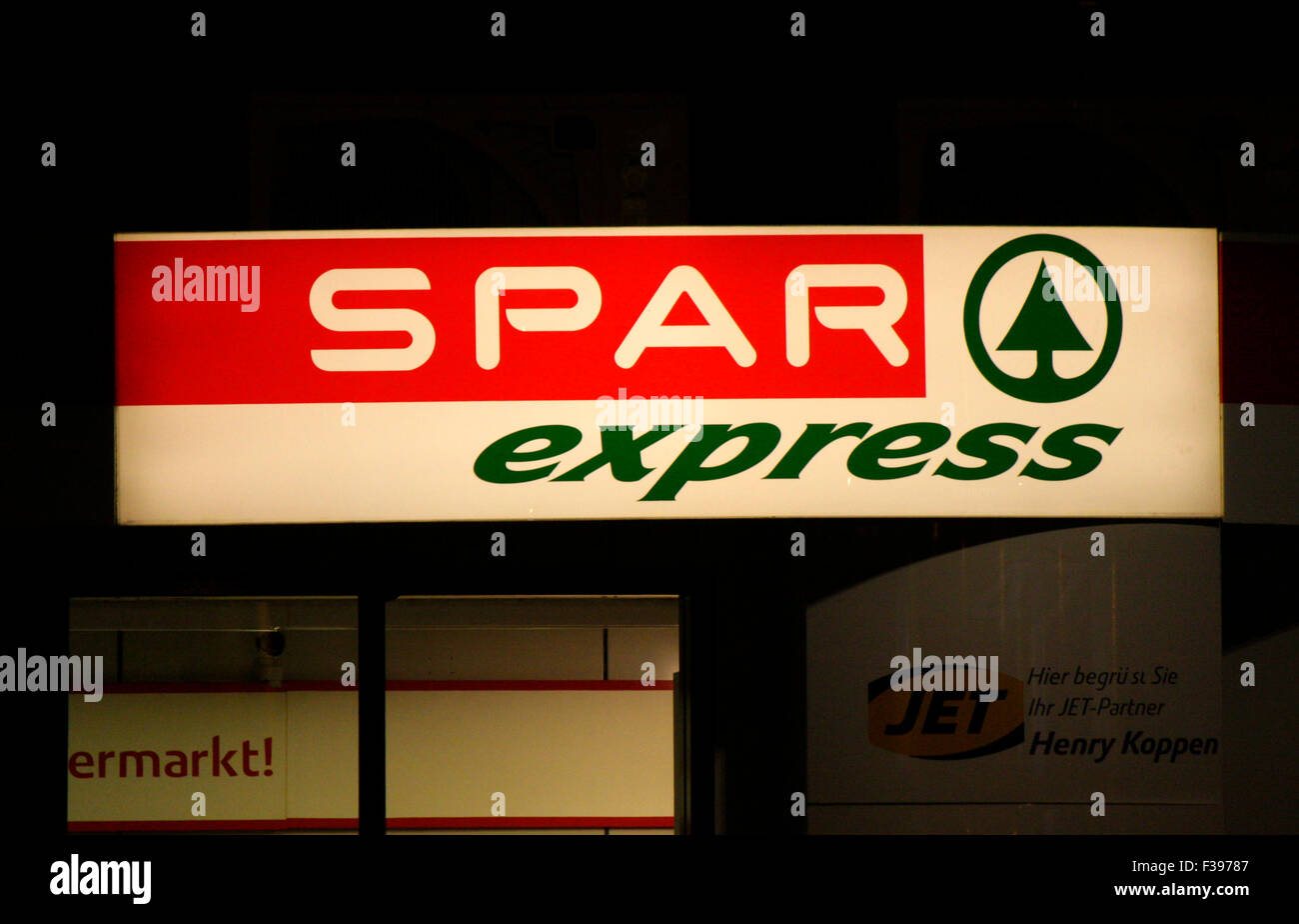 Markenname : 'Spar express', Berlin. Banque D'Images