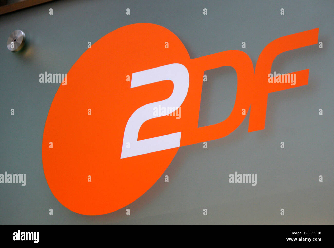 Markenname : 'ZDF", Berlin. Banque D'Images