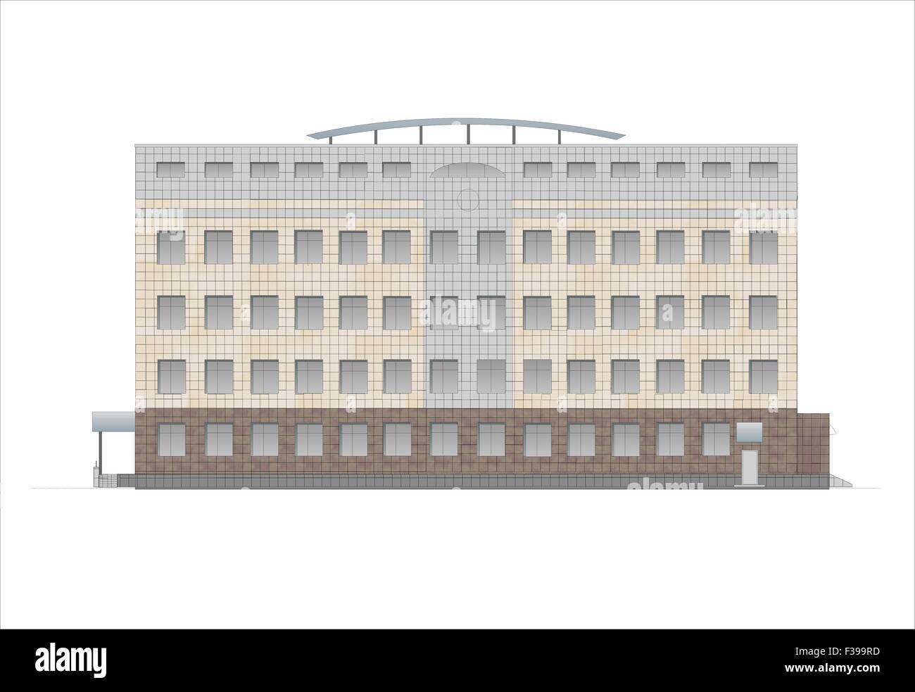 Maisons, bâtiments, constructions, installations. Illustrations de bâtiments et maisons des lieux urbains, des dessins de maisons classic Banque D'Images