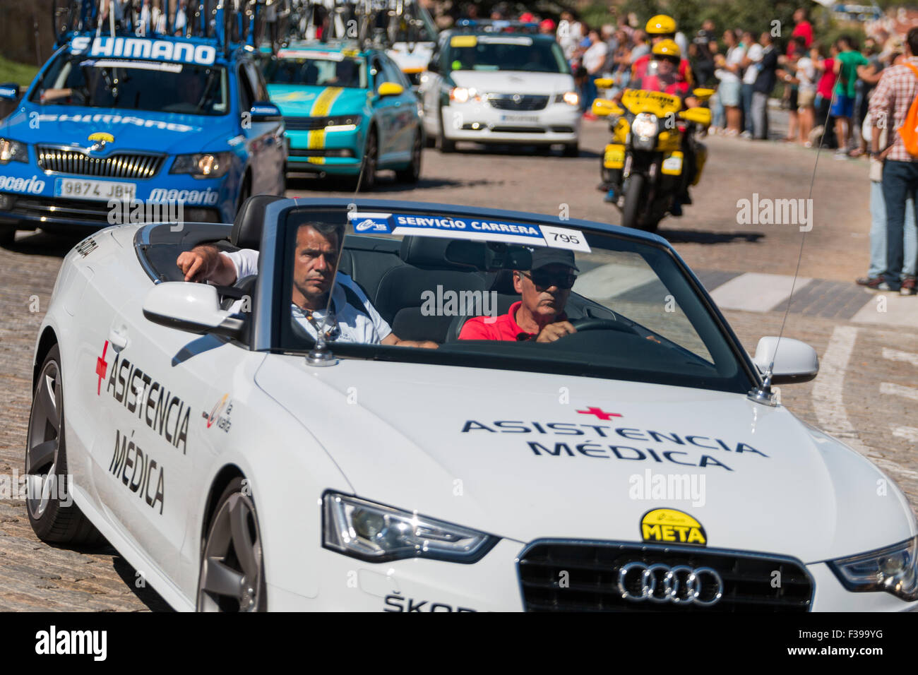 Le cyclisme professionnel : La Vuelta Ciclista a España 2015 Banque D'Images