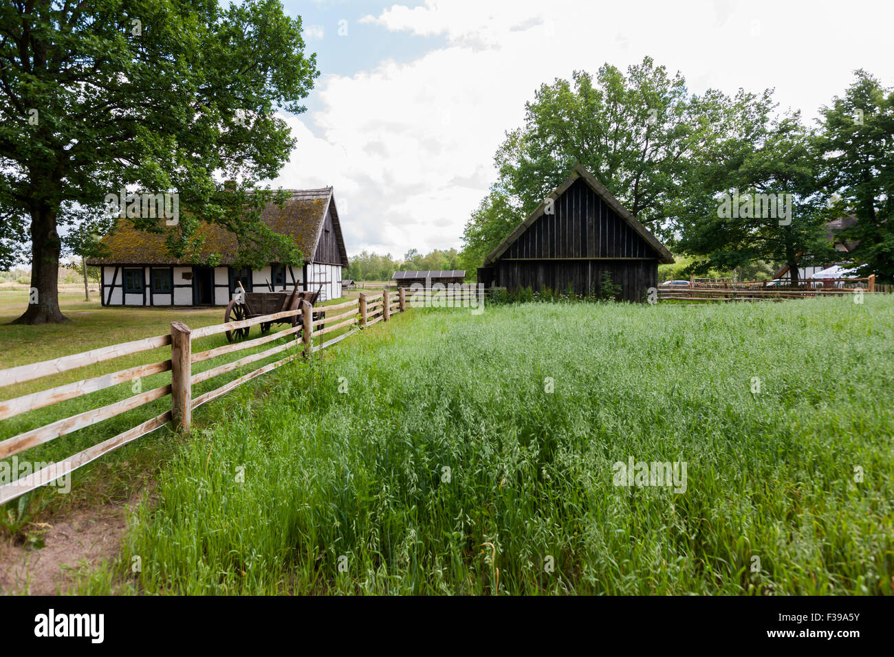 Musée d'Slovinan village de Kluki, Pologne Banque D'Images