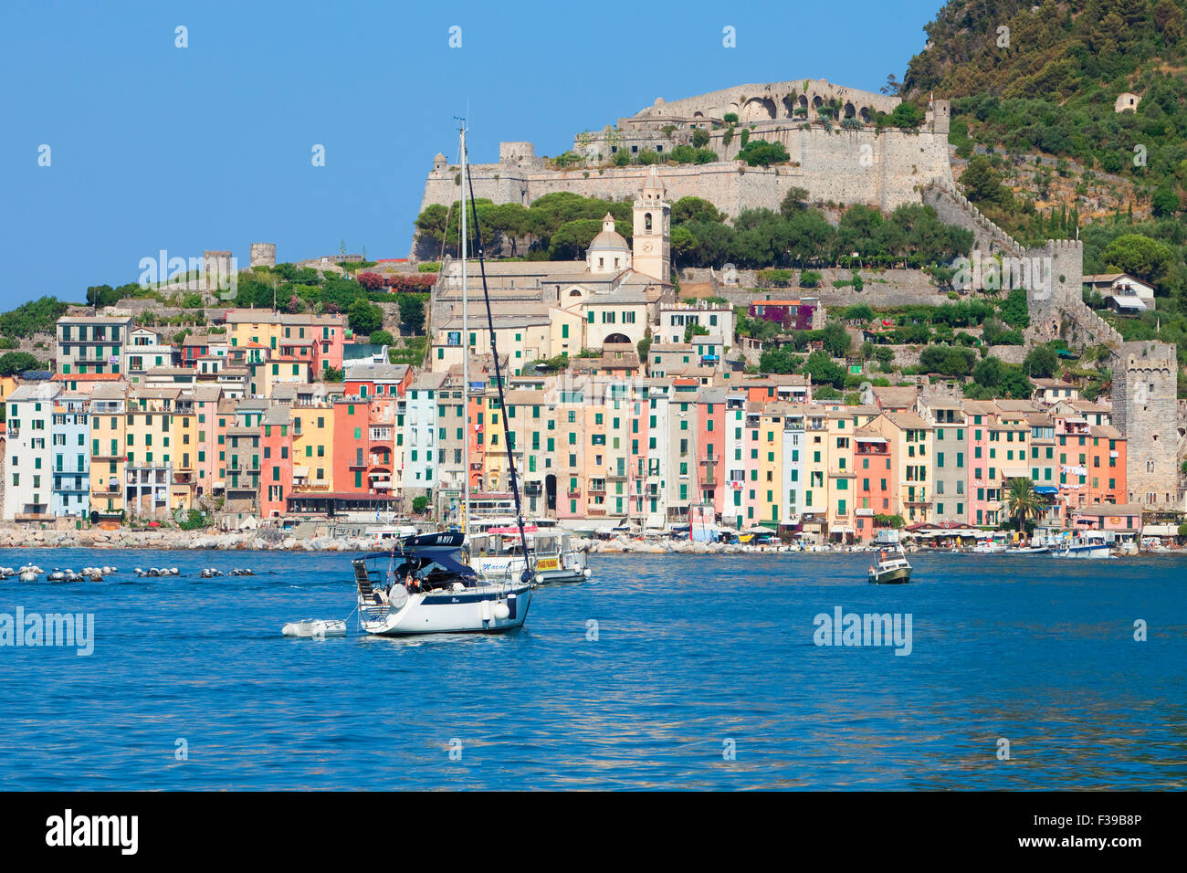L'Italie, Ligurie, La Spezia, Golfo dei Poeti, Portovenere. Banque D'Images