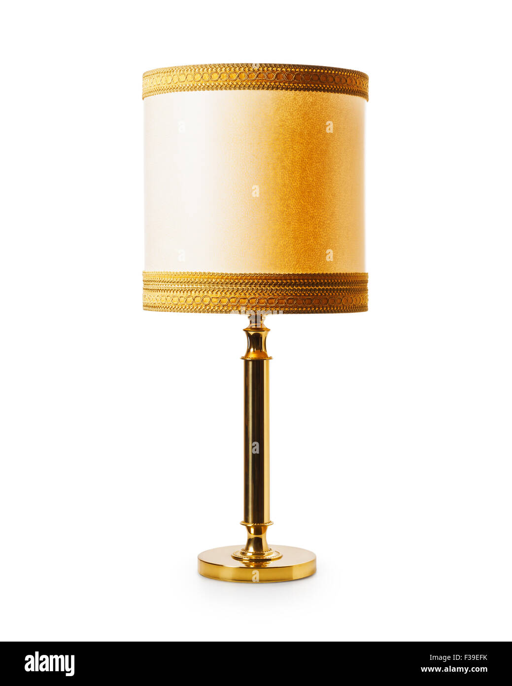 Vieux classique lampe de table ou sol isolé sur fond blanc. Style rétro. Objet Avec clipping path Banque D'Images