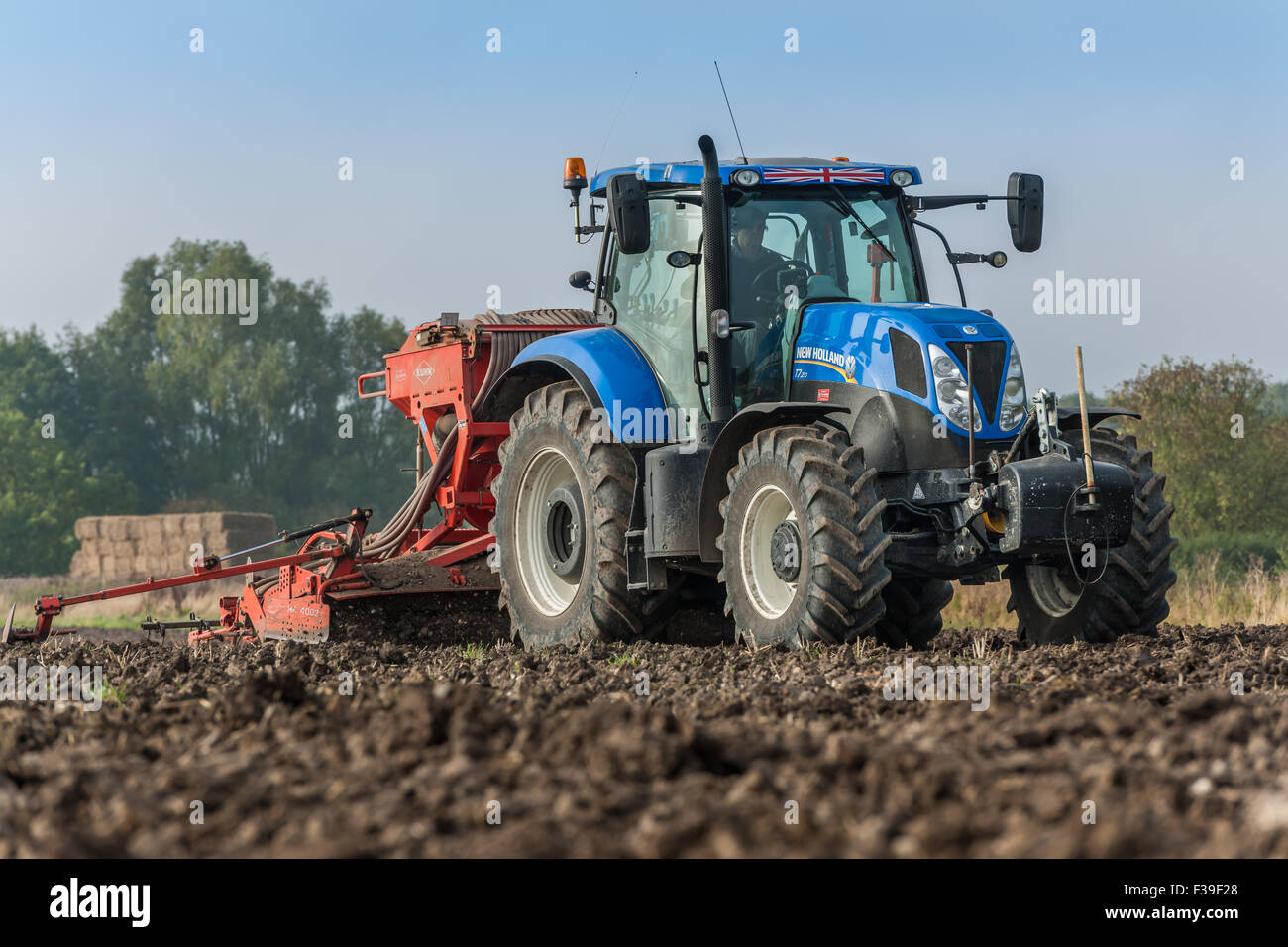 Tracteur au travail Banque D'Images