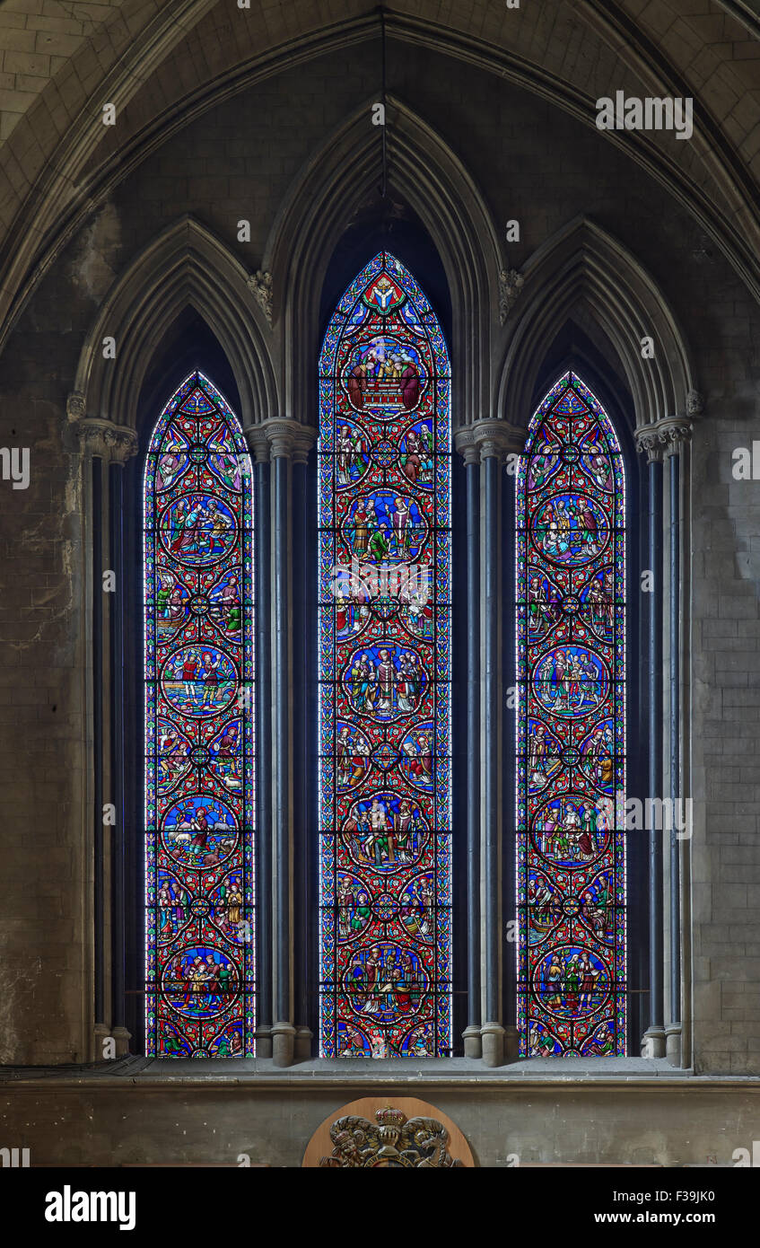 La Cathédrale St Patrick de la fenêtre de l'ouest Banque D'Images