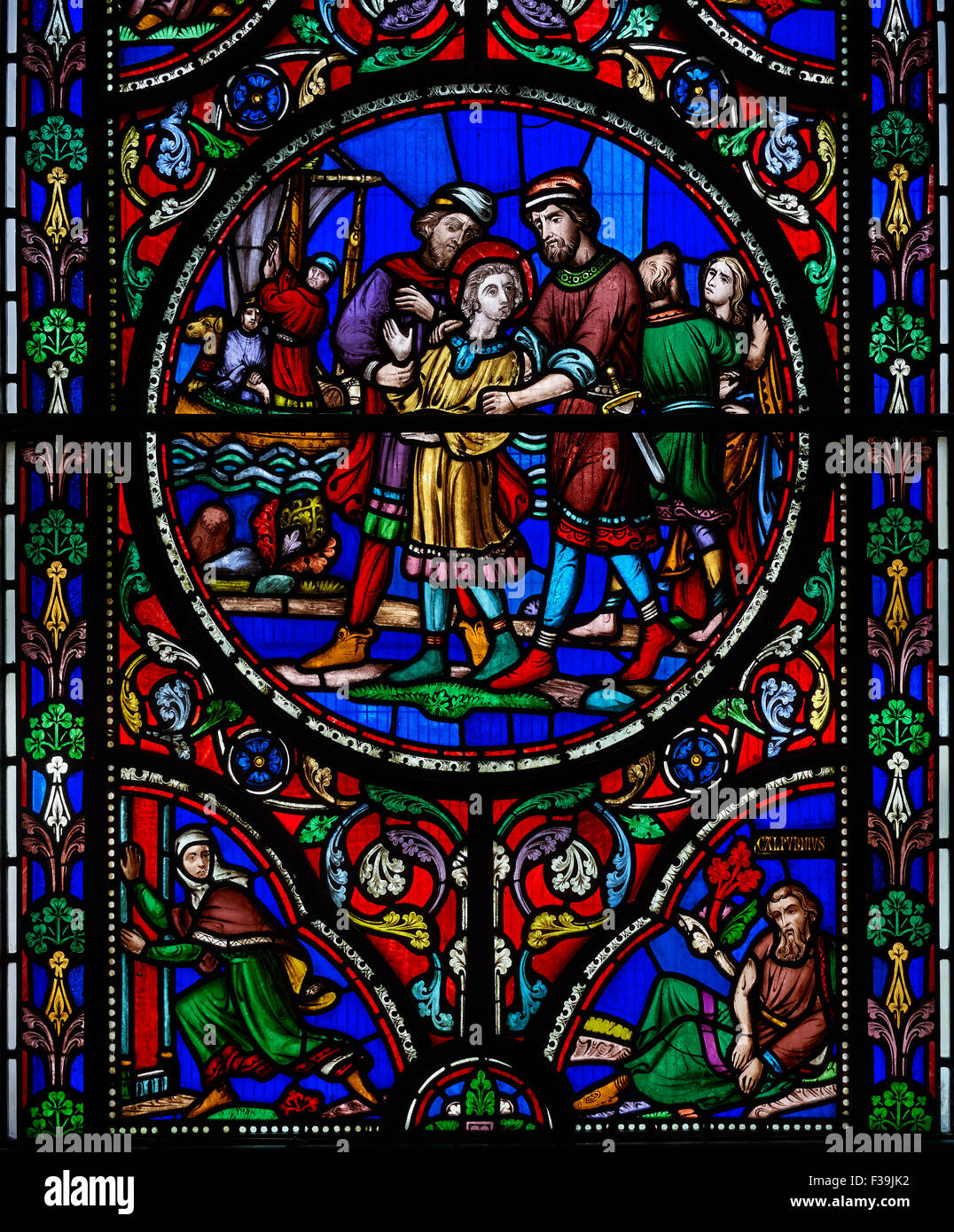 La Cathédrale St Patrick de la fenêtre de l'ouest Banque D'Images