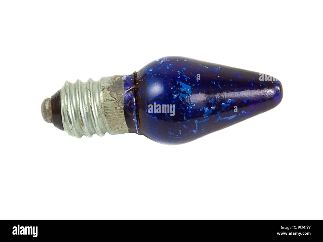 Lumière bleue isolé sur fond blanc Banque D'Images