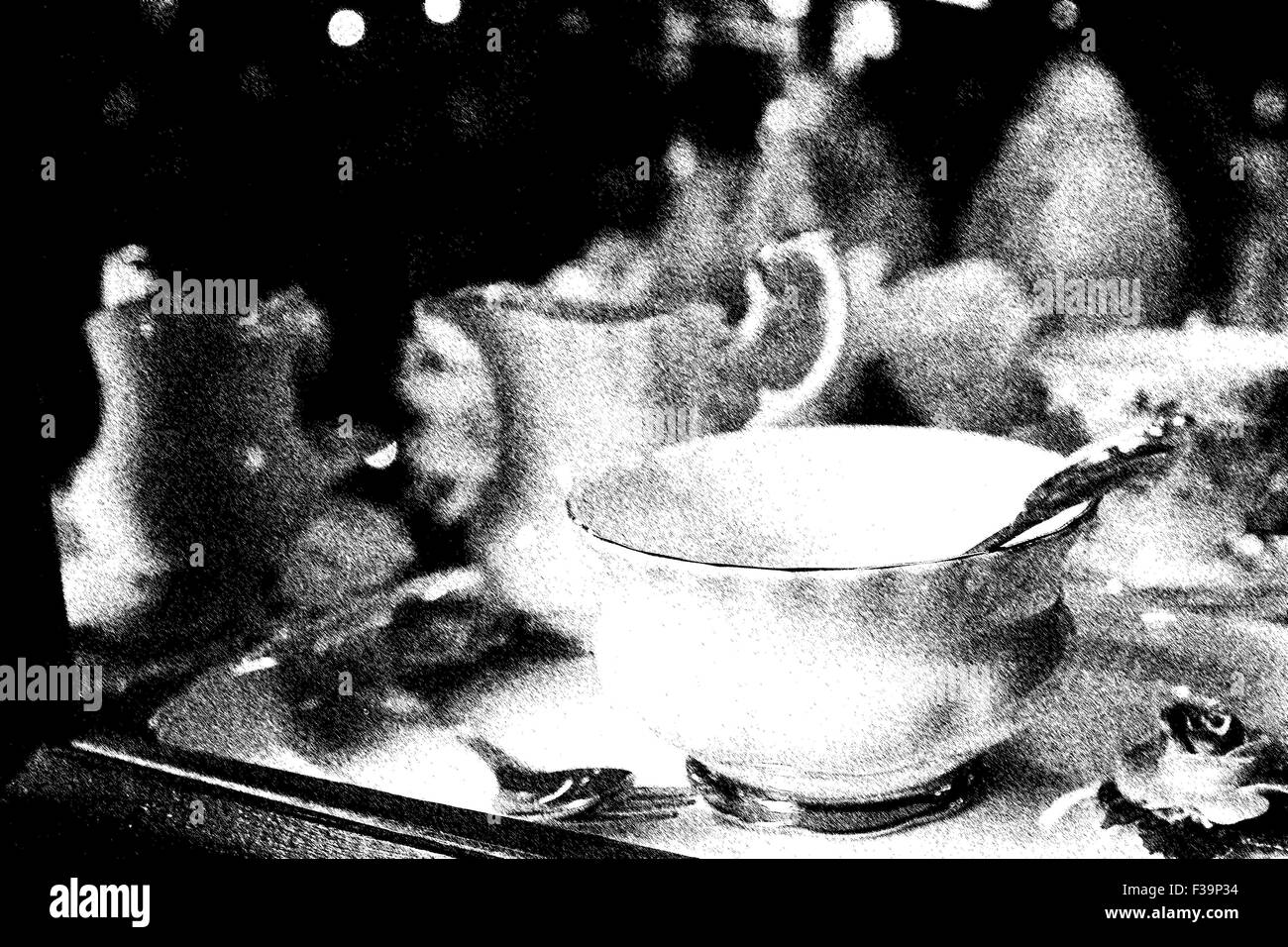 Tasse à thé en porcelaine antique Banque D'Images