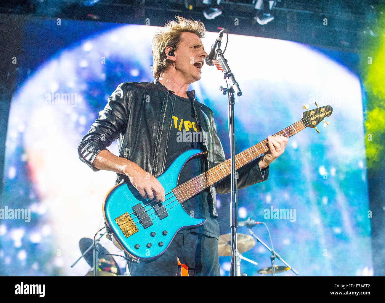Musicien John Taylor de Duran Duran effectue sur scène au Festival 2015 La vie est belle à Las Vegas Banque D'Images