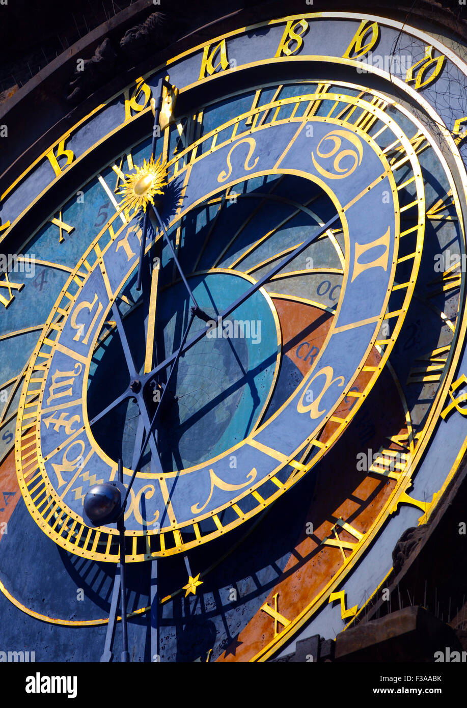 Horloge astronomique de la vieille ville de Prague Banque D'Images