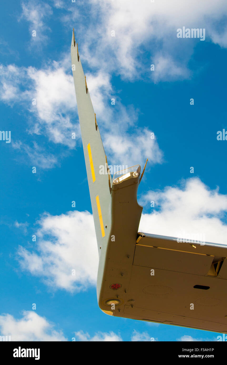 Close-up of port winglet sur McDonnell Douglas/Boeing C-17 Globemaster III Banque D'Images