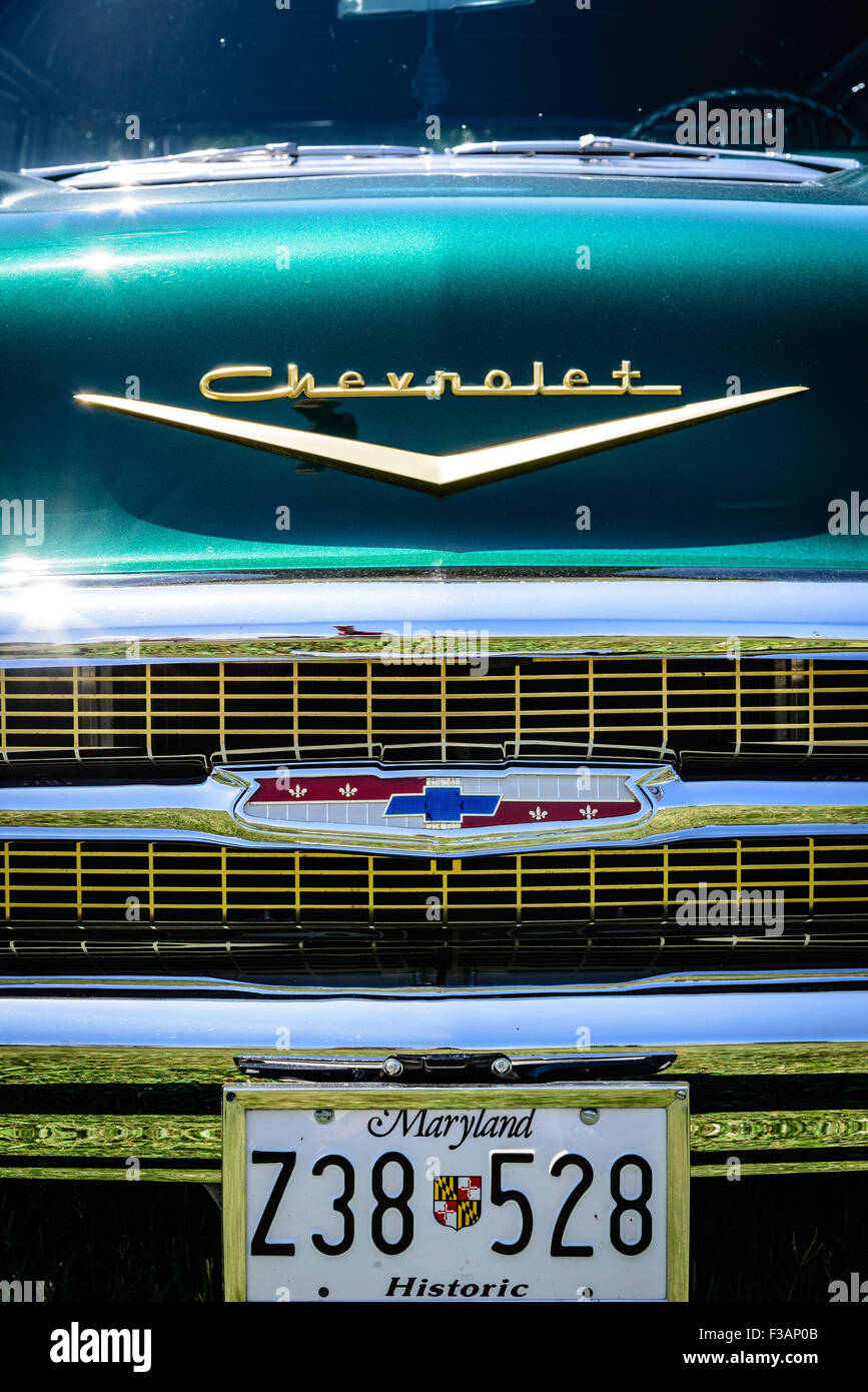 1957 Chevrolet Bel Air Nomad, Chesapeake Bay Maritime Museum, Saint Michaels, Maryland Banque D'Images