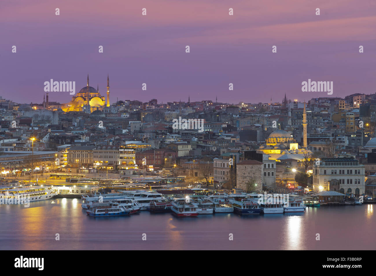 Vue de la Corne d'or. Istanbul Banque D'Images