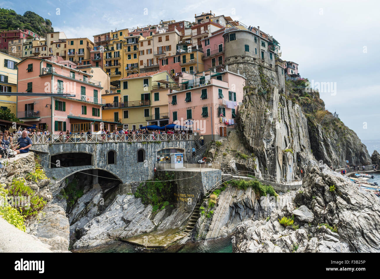 Manarola, Riomaggiore, Cinque Terre, La Spezia, ligurie, italie Banque D'Images