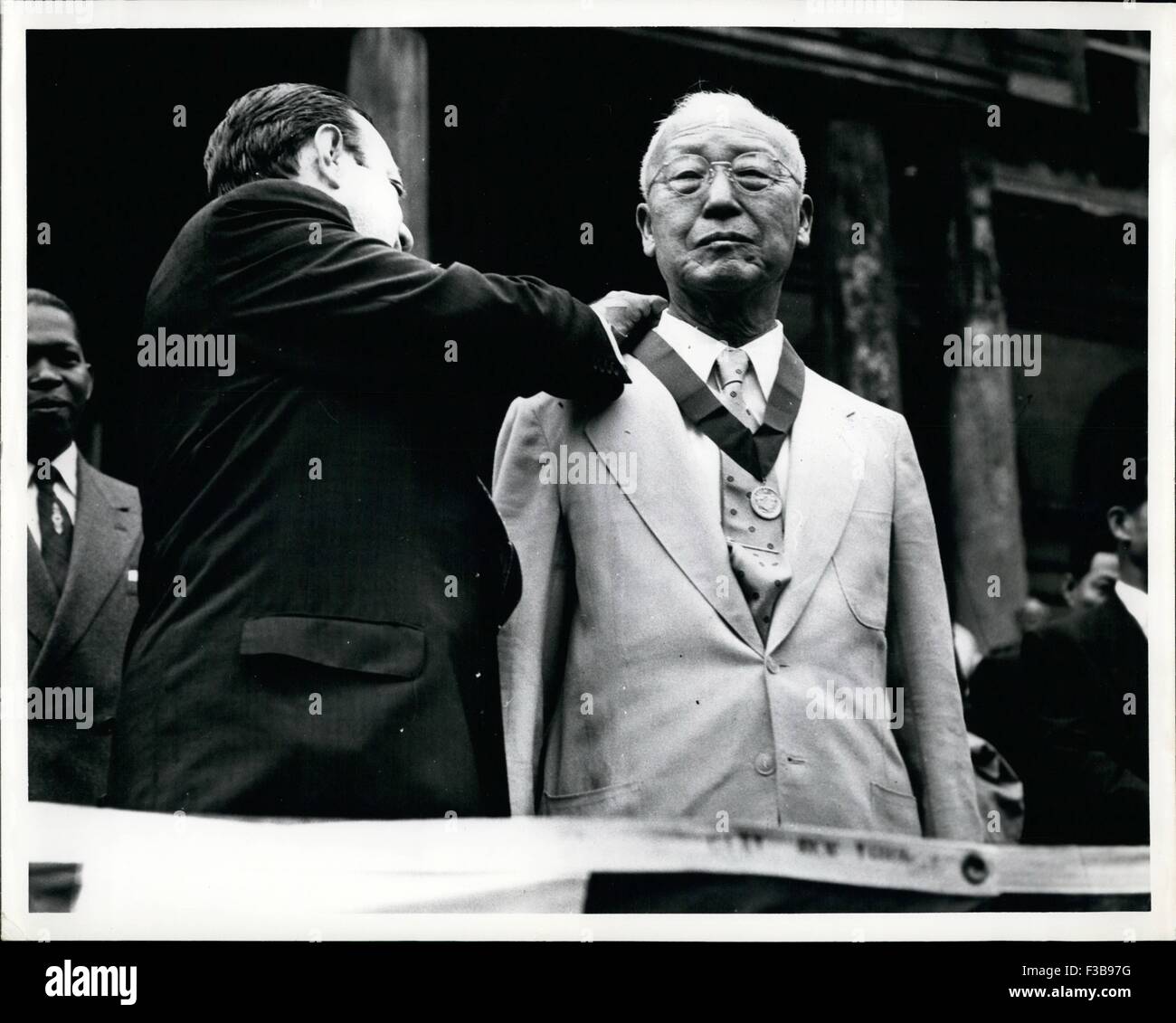 1959 - Président Coréen Syngman Rhee. © Keystone Photos USA/ZUMAPRESS.com/Alamy Live News Banque D'Images