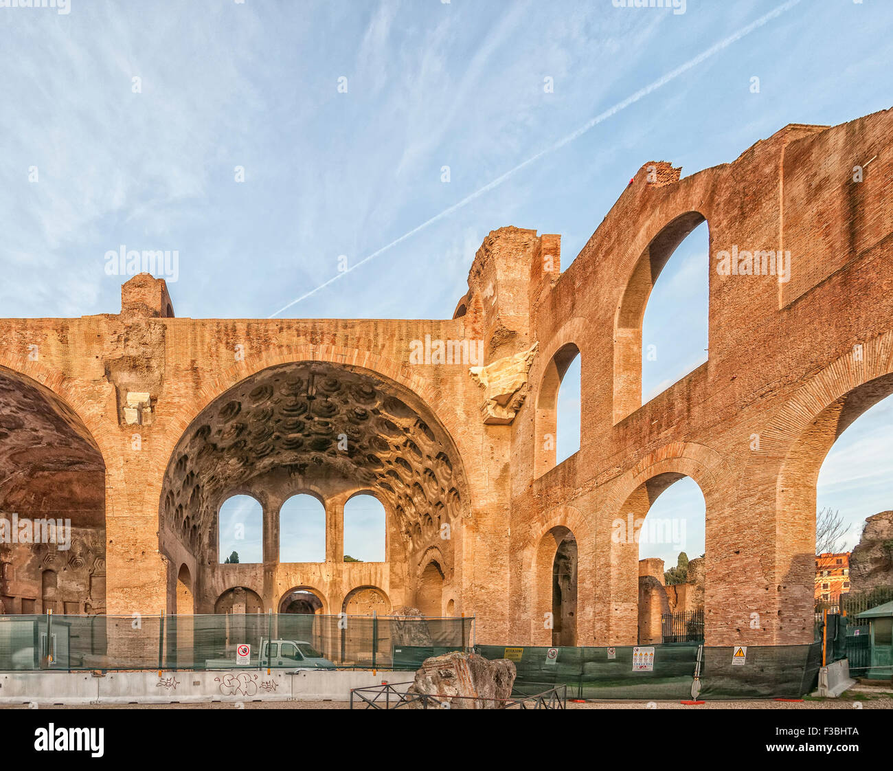 Rome la basilique de Maxence et Constantin au Forum Romain à Rome