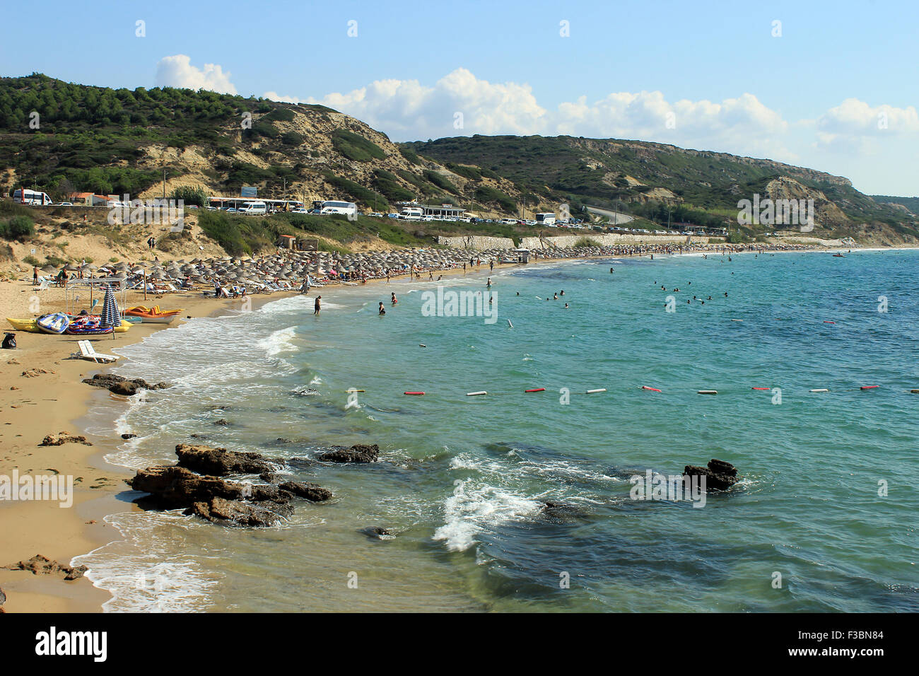 Plage de Canakkale, Turquie Banque D'Images