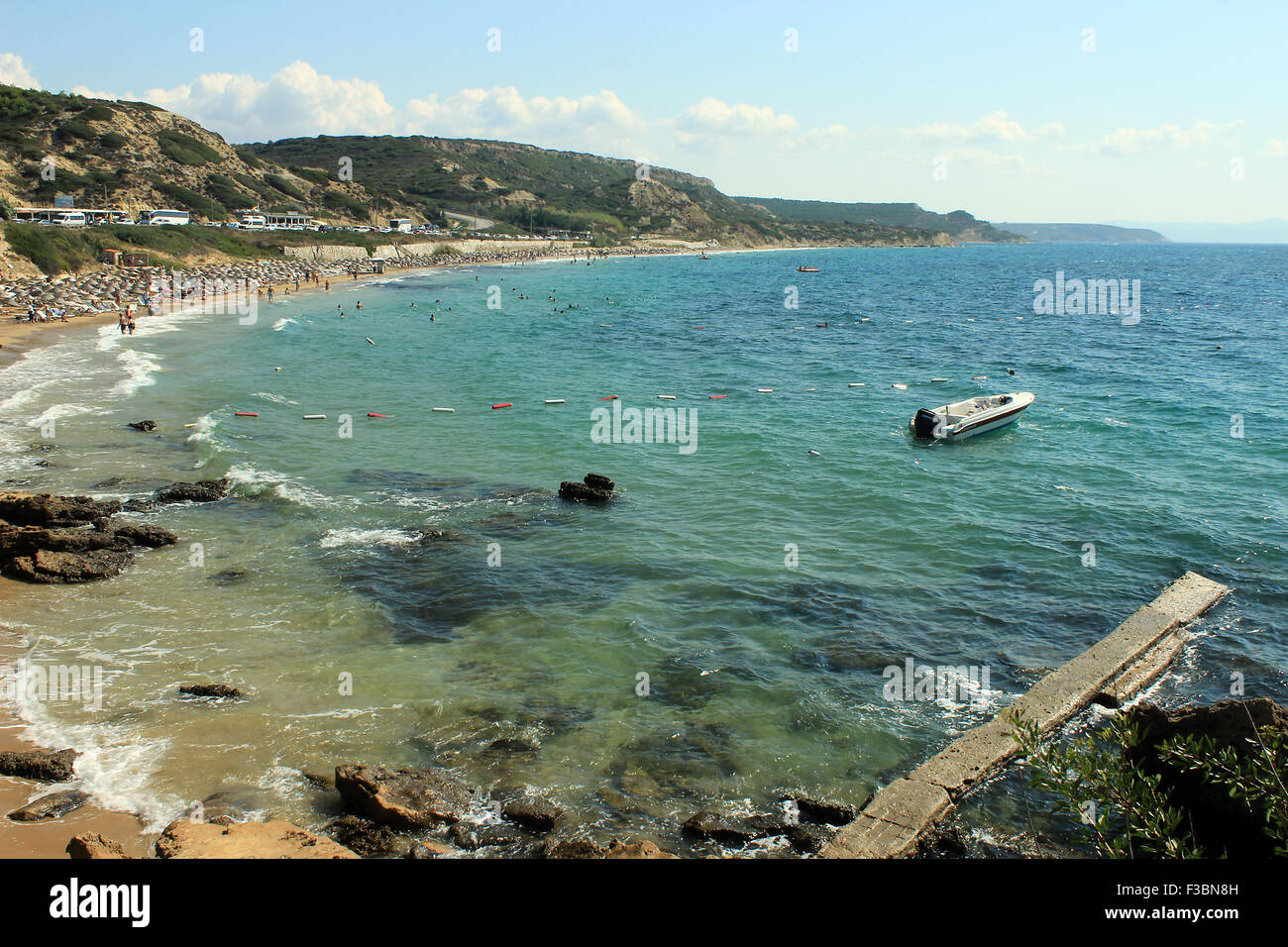 Plage de Canakkale, Turquie Banque D'Images