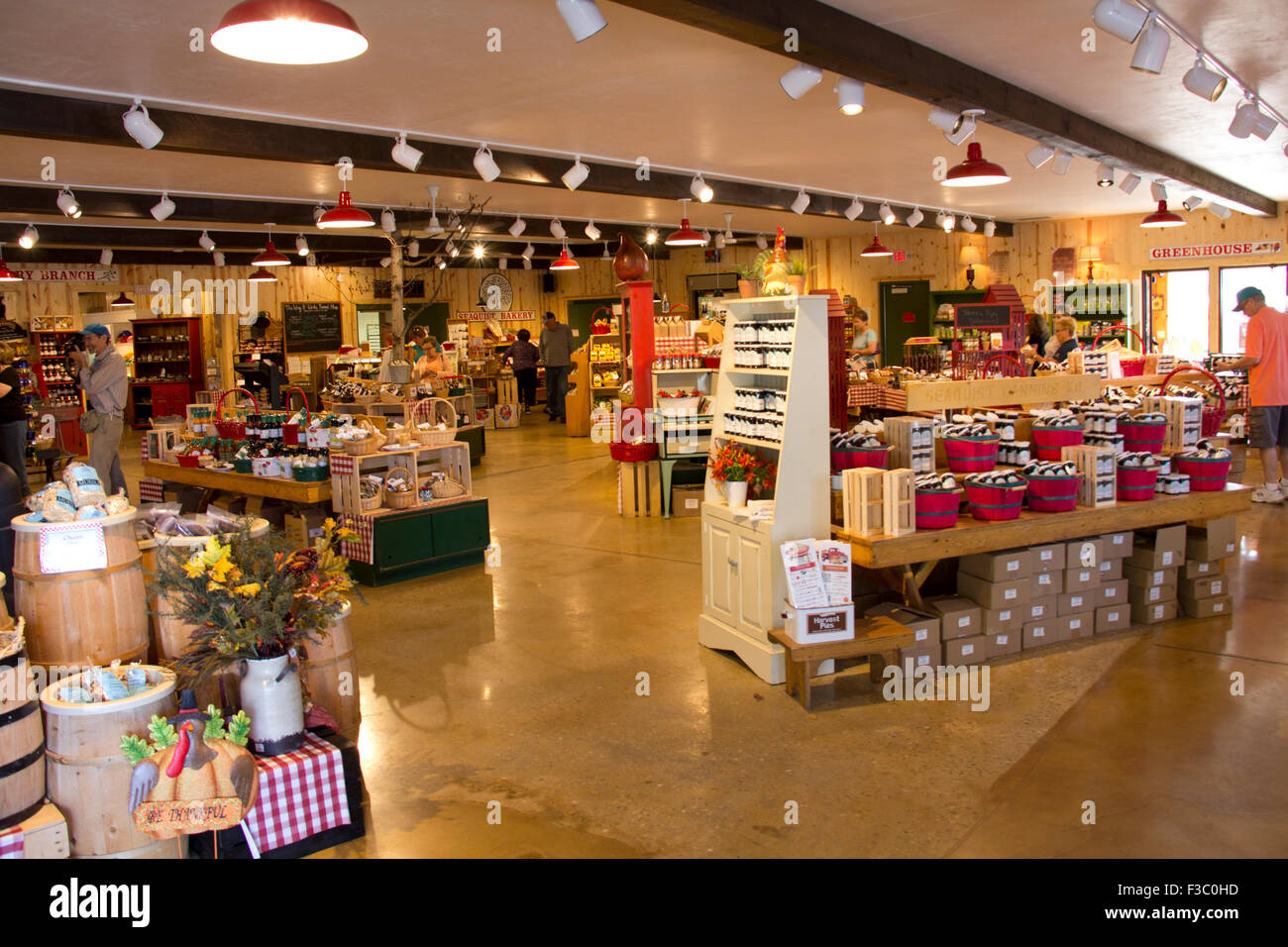 Vergers Seaquist' Farm Market, Sister Bay, comté de porte, au Wisconsin Banque D'Images