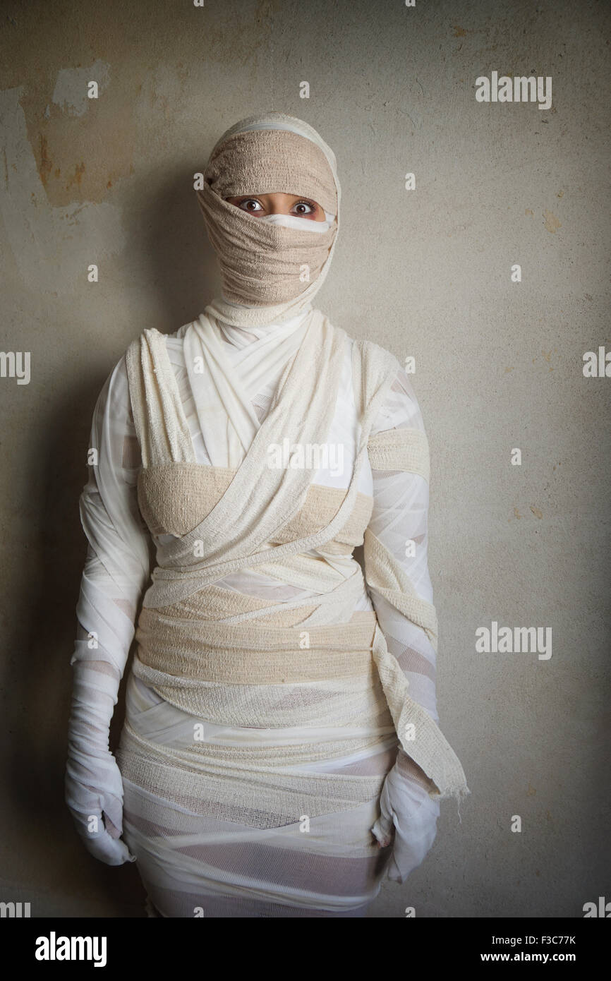 Costume de momie égyptienne Banque D'Images