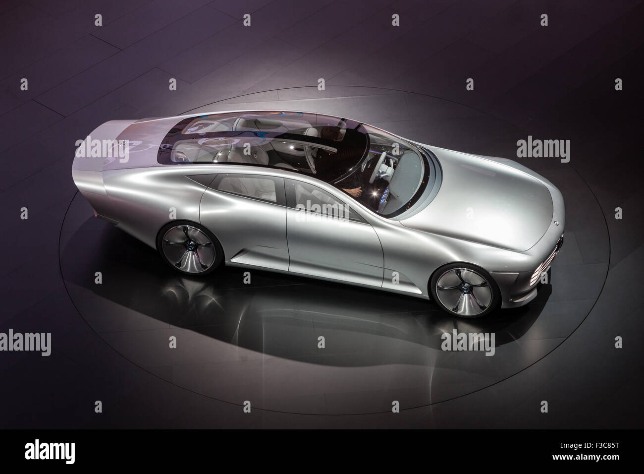 Concept Mercedes Benz (IAA) Automobile aérodynamique intelligente à l'IAA International Motor Show 2015 Banque D'Images