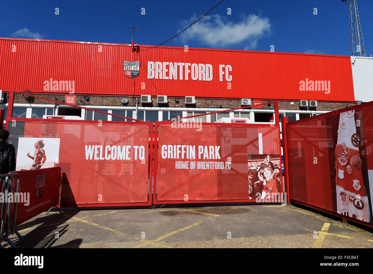 Griffin Park Brentford football club Ground West London Royaume-Uni - ils ont maintenant déménagé à leur nouveau terrain Banque D'Images