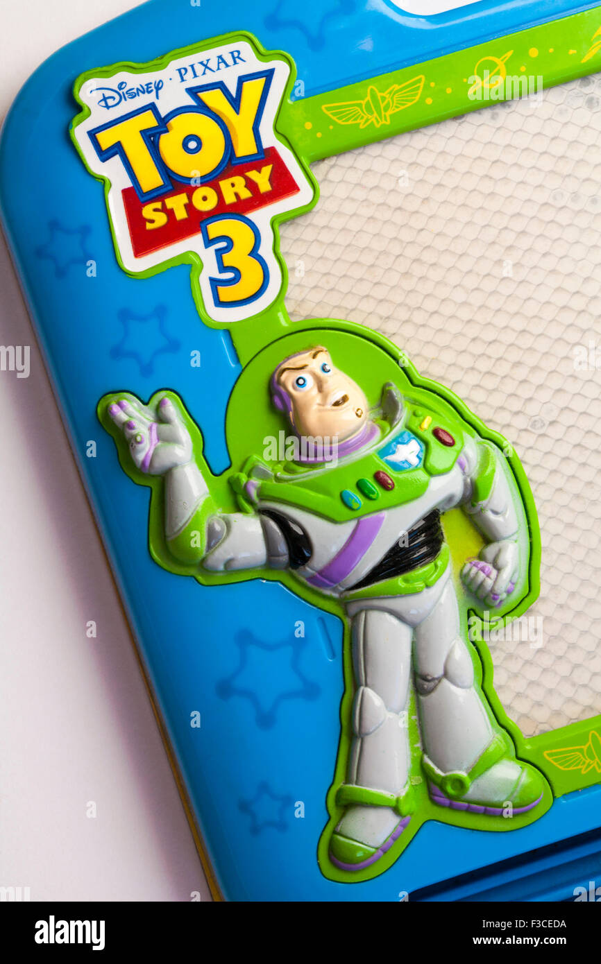 Détail de Disney Pixar Toy Story 3 planche à dessin magnétique Magic Scribbler Banque D'Images