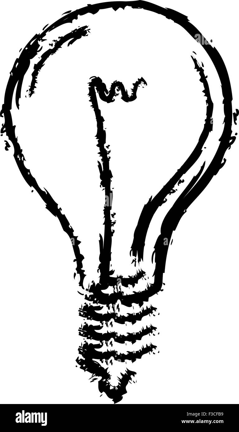 Grunge Vector Art ampoule calligraphique Illustration de Vecteur