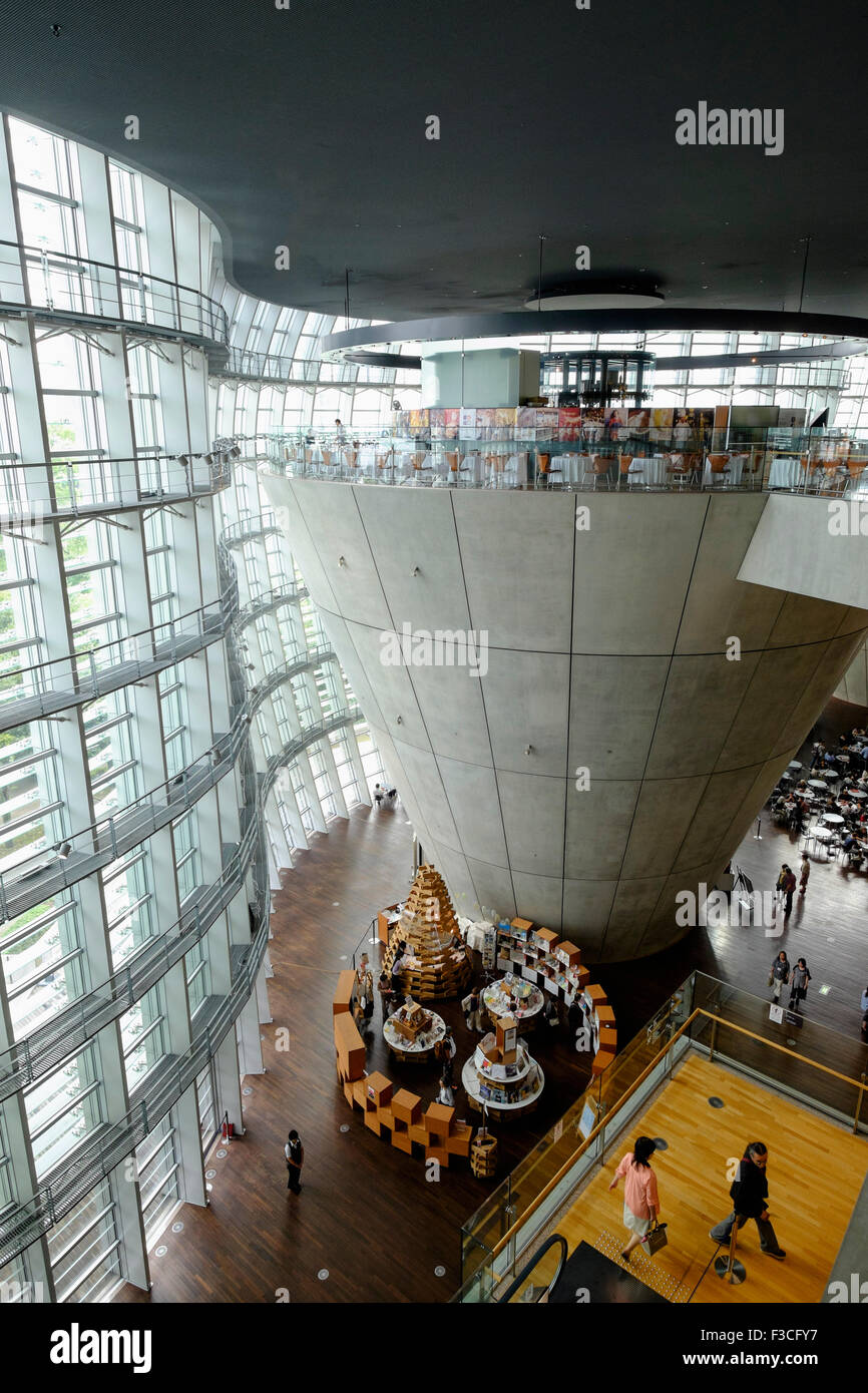 Intérieur du Centre national des Arts de Tokyo Japon Banque D'Images