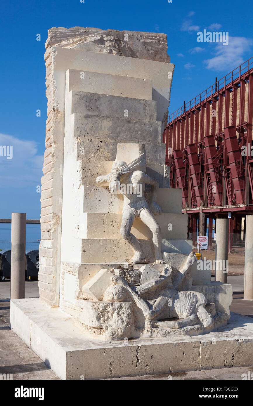 Monument aux victimes de l'Holocauste de Mauthausen, Almeria, Andalousie, Espagne Banque D'Images