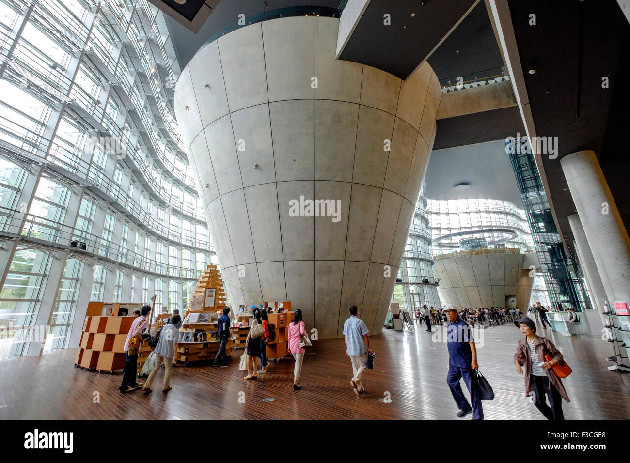 Intérieur du Centre national des Arts de Tokyo Japon Banque D'Images