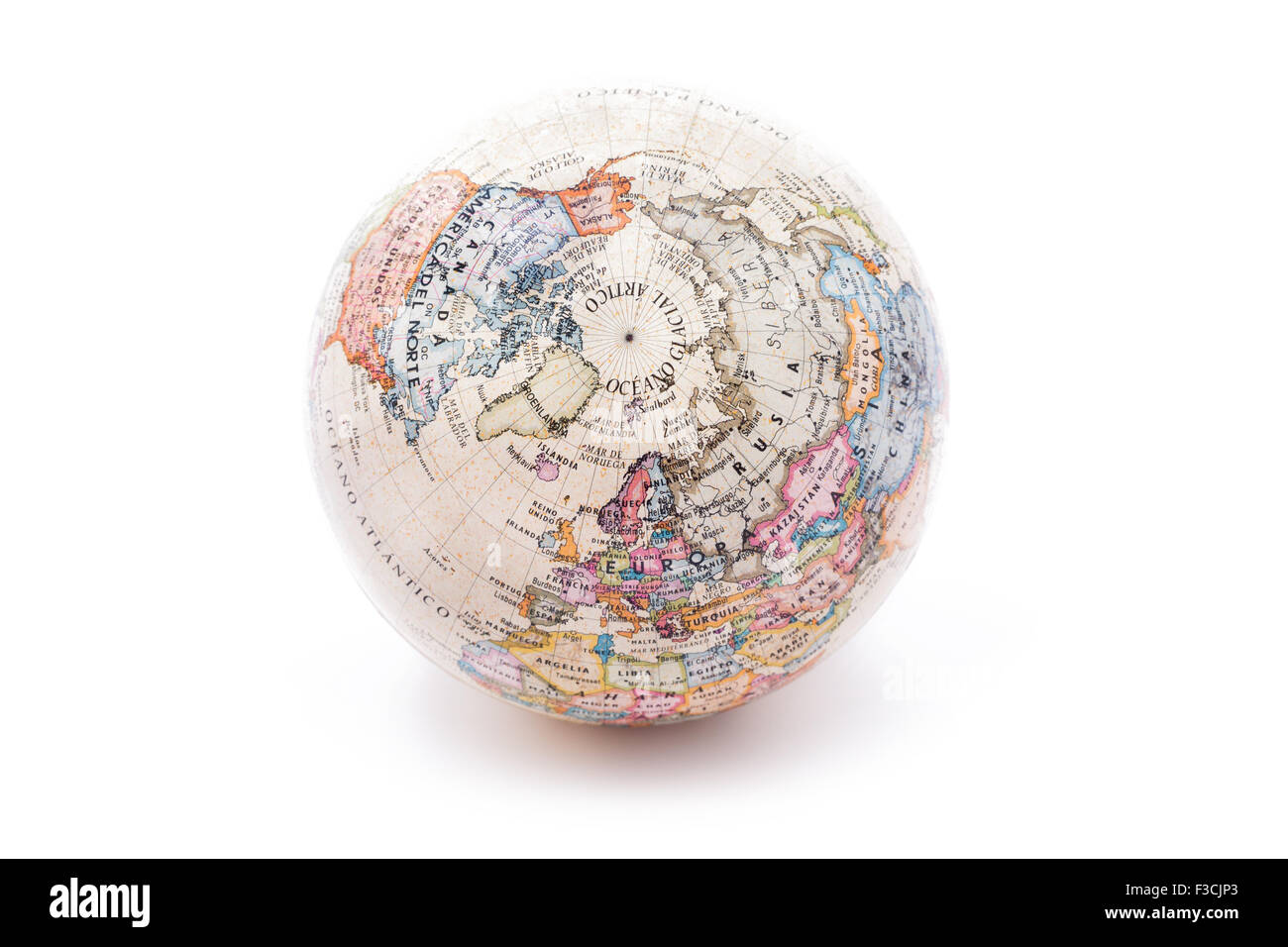 Globe en boule de cristal, modèle, Statue Globe du monde, carte de