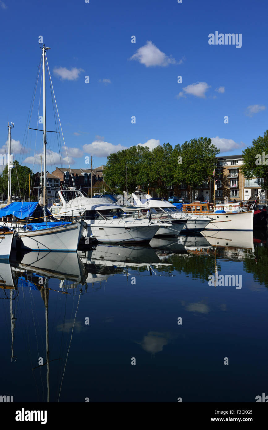 Marina du sud, le Groenland Dock, Rotherhithe, Londres SE16, Royaume-Uni Banque D'Images