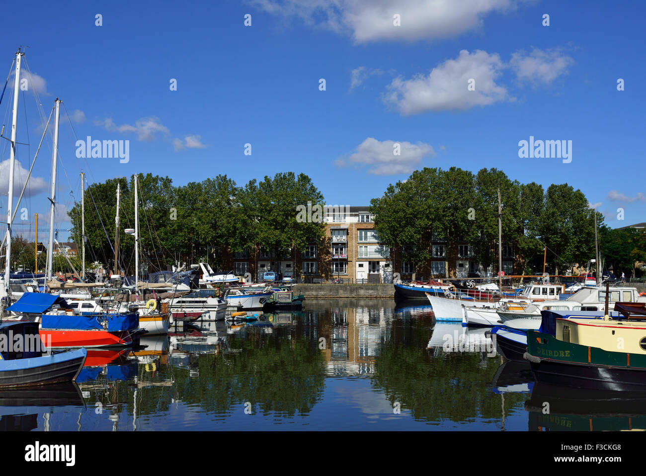 Marina du sud, le Groenland Dock, Rotherhithe, Londres SE16, Royaume-Uni Banque D'Images