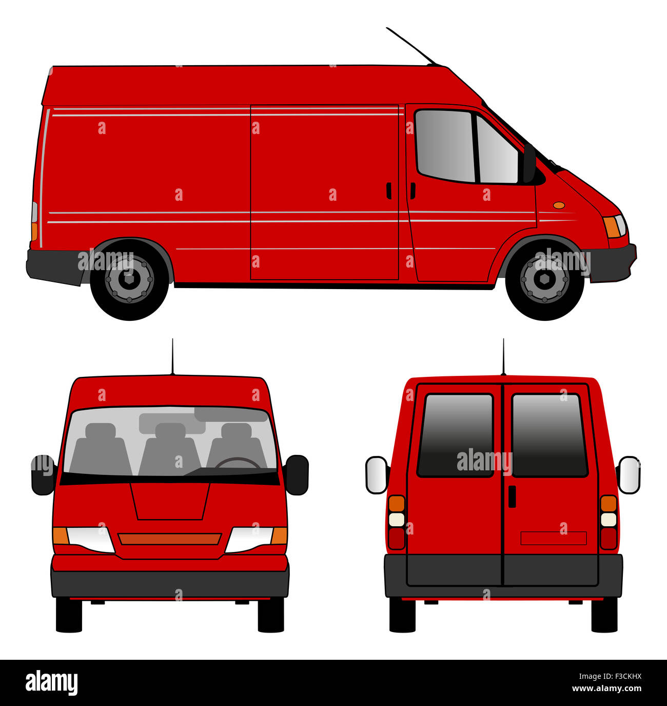 Voiture de livraison Banque D'Images