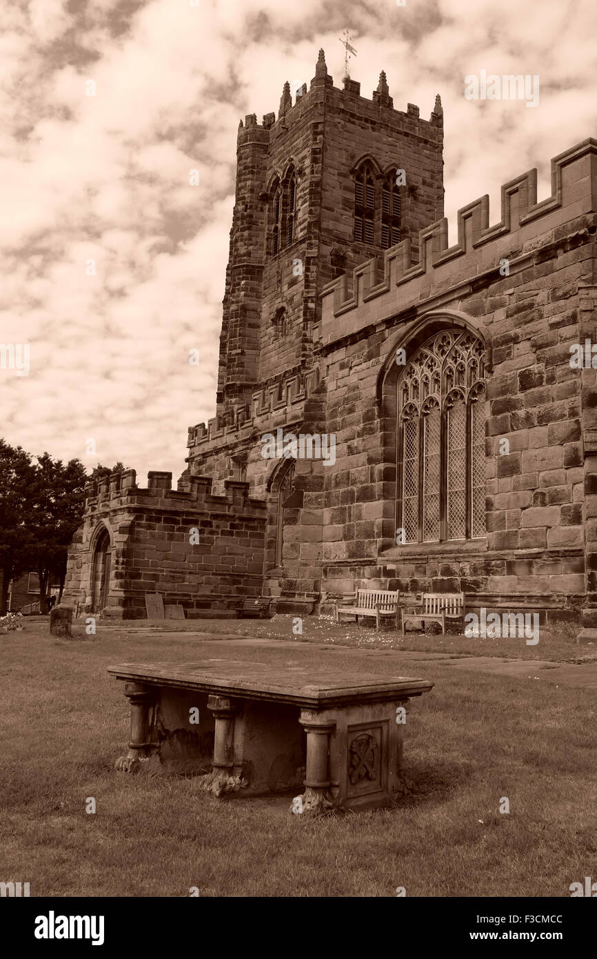 St Mary and All Saints, Grand Budworth Banque D'Images